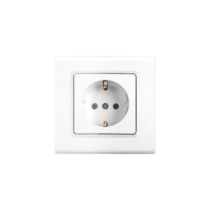 VİKO ( 9140 0008 ) LİNNERA S TOPRAKLI PRİZ ( BEYAZ ) ( ÇERÇEVELİ )*12X10