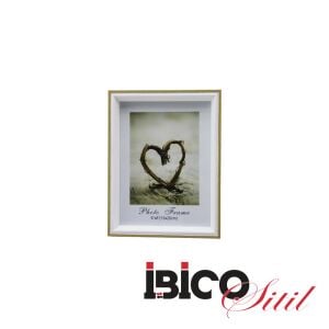 İBİCO İ12-032 ( 6''X8'' & 15X20CM ) ( KALIN & LÜX BAMBU & ÇİFT RENK ÇERÇEVE ) AHŞAP RESİM ÇERÇEVESİ *36=K