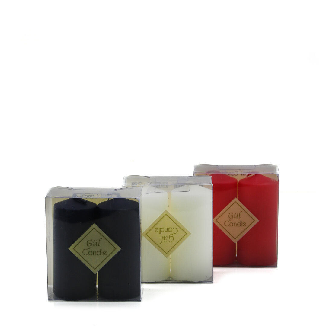 GÜL CANDLE GL-214 ( 2PCS ) RENKLİ TAKOZ MUM*72=K