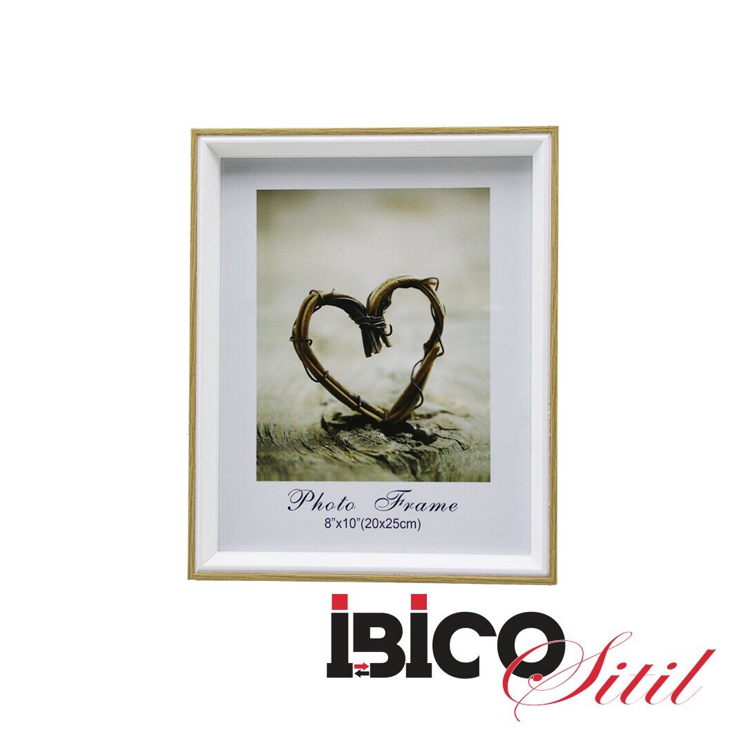 İBİCO İ12-033 ( 8''X10'' 20X25CM ) ( KALIN & LUX BAMBU & ÇİFT RENK ÇERÇEVE ) AHŞAP RESİM ÇERÇEVESİ*36=K