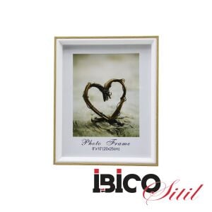 İBİCO İ12-033 ( 8''X10'' 20X25CM ) ( KALIN & LUX BAMBU & ÇİFT RENK ÇERÇEVE ) AHŞAP RESİM ÇERÇEVESİ*36=K