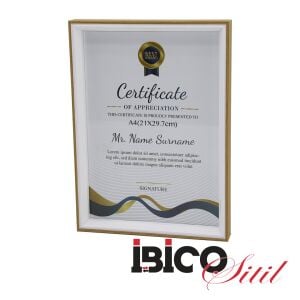 İBİCO İ12-034 ( A4 & 21X29.7CM ) ( KALIN & LÜX BAMBU & ÇİFT RENK ÇERÇEVE ) AHŞAP RESİM ÇERÇEVESİ*36=K