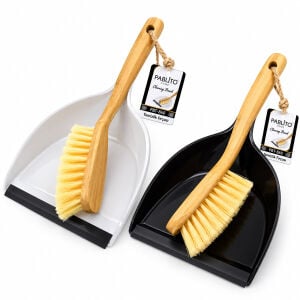 PABLITO PBT-867 ( GENİŞ ) FARAŞLI & TEMİZLİK EL FIRÇA SETİ ( AHŞAP SAPLI & PLASTİK ) ( 33CMX22CM )*48