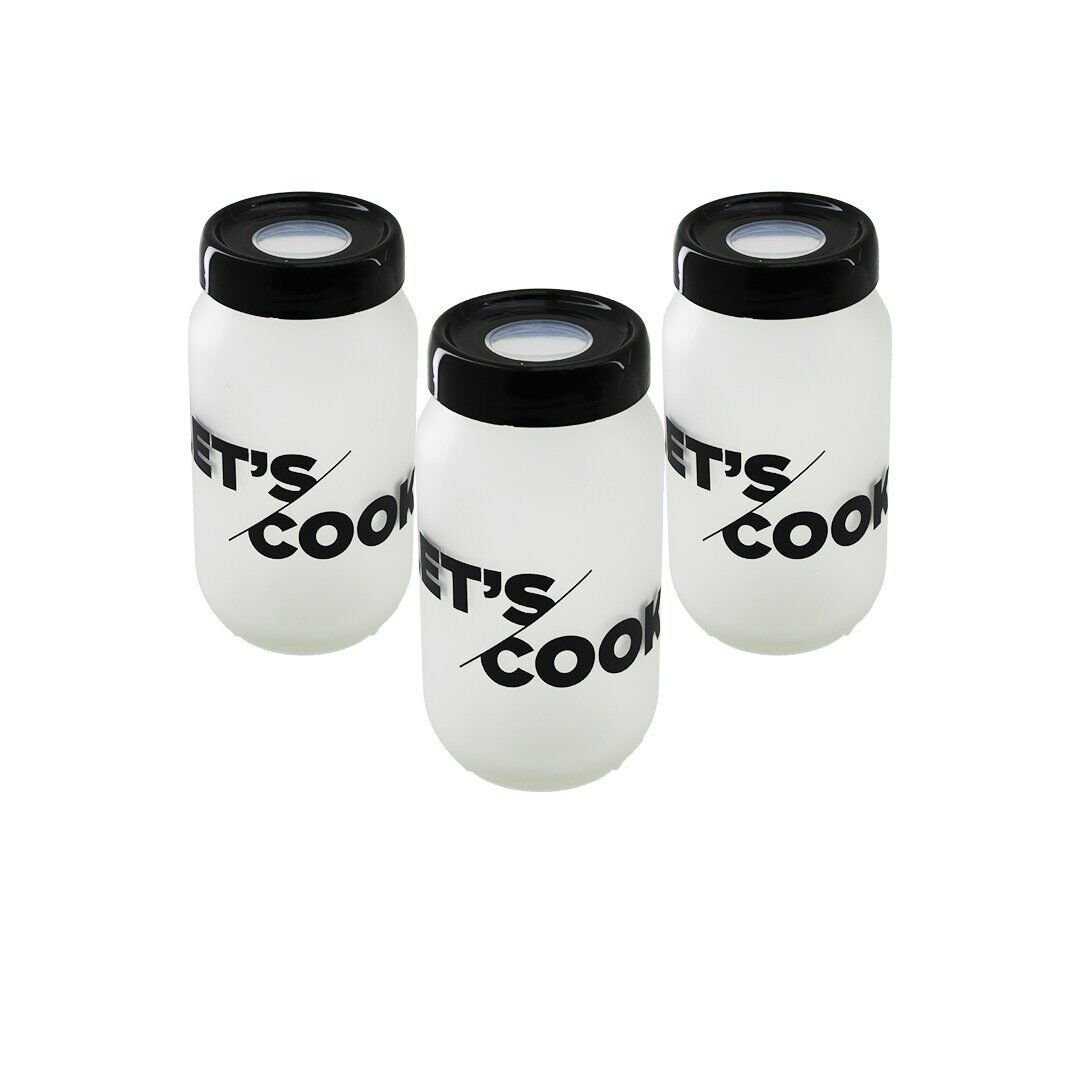 QLUX L-00142 ( 3PCS ) ( 100CC ) FLU SAKLAMA KABI & CAM KAVANOZ SET*1=K