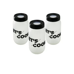 QLUX L-00142 ( 3PCS ) ( 100CC ) FLU SAKLAMA KABI & CAM KAVANOZ SET*1=K