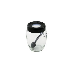 QLUX S-00156 ( 300CC ) RING KAŞIKLI CAM BAHARATLIK*24=K