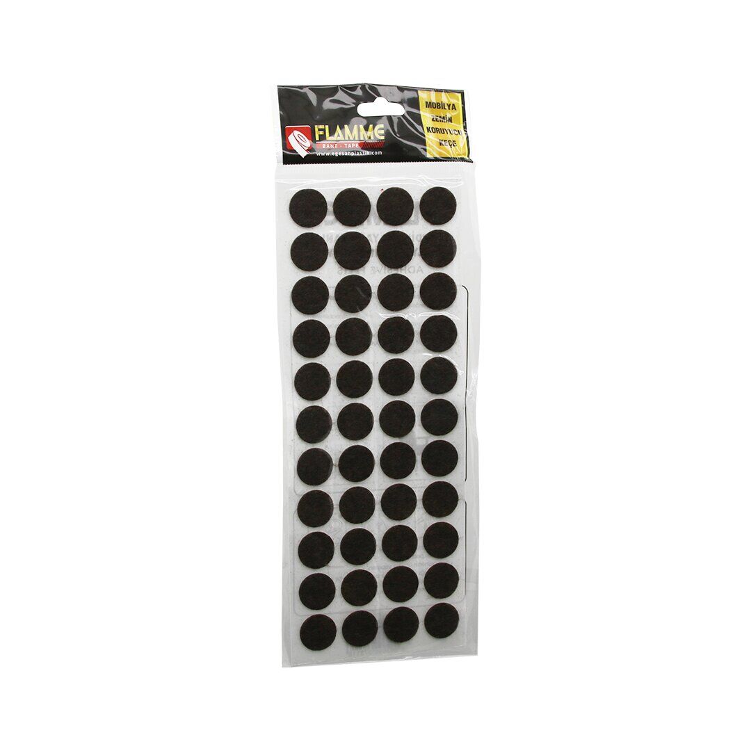 FLAMME-0053 ( 21MM ) ( YUVARLAK ) ( 44PCS ) ( ZEMİN KORUYUCU ) MOBİLYA KEÇESİ ( YAPIŞKANLI MONTAJ )*25X36