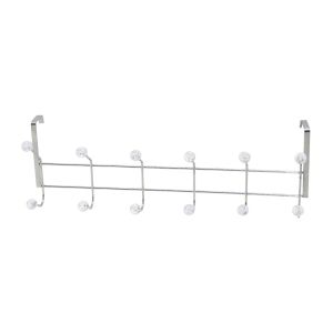 İBİCO K-13-004 ( 6 KOLLU & KROM ) ( ŞEFFAF MİKA KRİSTAL BONCUKLU ) ( METAL ) AMERİKAN KAPI ARKASI ASKI*5X10