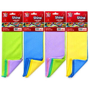 TWİN STAR SHİNE ( 2PCS ) ( 40X40CM ) MİKROFİBER CAM BEZİ ( CAM & ARABA & MUTFAK & BANYO )*20X10