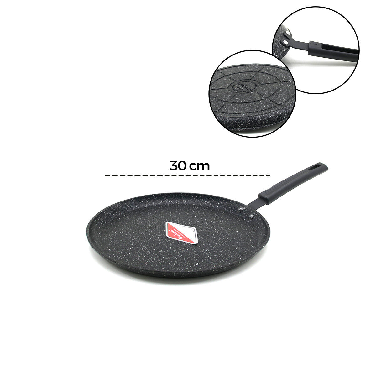 TAŞHAN TR-34-K-098750 ( 30CM ) TAŞHAN DÖKÜM KREP TAVA*20