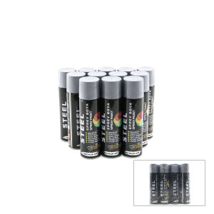 STEEL CK-4879 ( SİYAH ) SPREY BOYA 200ML*12X8