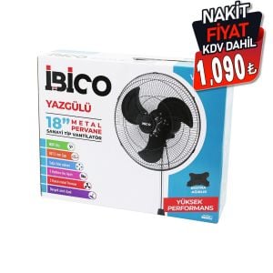 İBİCO VNT-002 (18'' İNÇ) (45.7CM) (SANAYİ) TİPİ AYAKLI VANTİLATÖR (3 KADEME HIZ & 3 METAL KANAT) (80W) (140CM YÜKSEKLİK) FAN*1