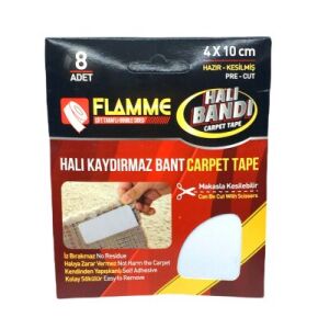 FLAMME-2116 ( 8PCS ) HALI KAYDIRMAZ ( BANT ) ( 4X10CM ) ( BANDI )*25X10