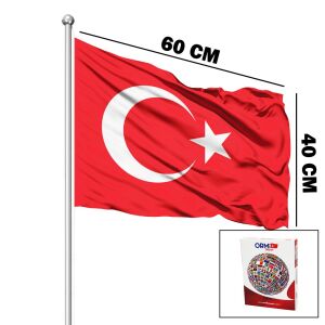 ORMİ ( 40X60CM ) ( ALPAKA KUMAŞ ) TÜRK BAYRAK*315