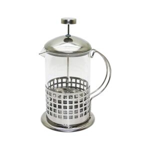 YAKUT-8639 FRENCH PRESS ( METAL KAFES & METAL KAPAK ) ( 800ML ) ( CAM ) BİTKİ SÜZGEÇİ*24