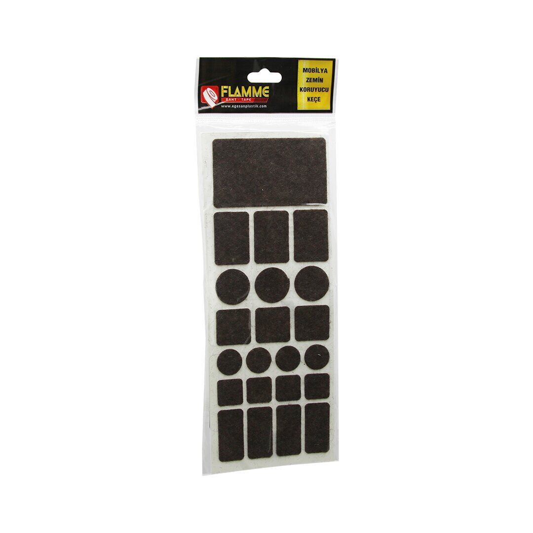 FLAMME-0084 ( KARIŞIK MİX ) ( 22PCS ) ( ZEMİN KORUYUCU ) MOBİLYA KEÇESİ ( YAPIŞKANLI MONTAJ )*25X36