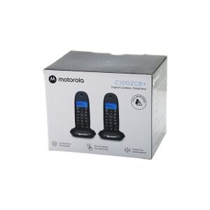 MOTOROLA C-1002CB ( 2PCS ) ( SİYAH ) (DİJİTAL) (KABLOSUZ & TELSİZ) TELEFON (ARAYAN NO GÖRME) (50 HAFIZA)*6