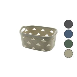 SUNPLAST SD-5003 ( NO-3 ) ( 3.8LT ) ÇOK AMAÇLI SEPET ( DERİ GÖRÜNÜM DESENLİ ) (RENKLİ PLASTİK) (ÇİFT DAHİLİ KULP)*36=K