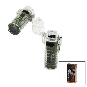 HASUBA HS-232 MX-8811 CIGARETTE LIGHTER (ÇAKMAKLI) EL FENERİ (LED+COB LED=5İN1) (USB ŞARJ) (SU GEÇİRMEZ) (KİLİTLİ ÇAKMAKLIK)*240