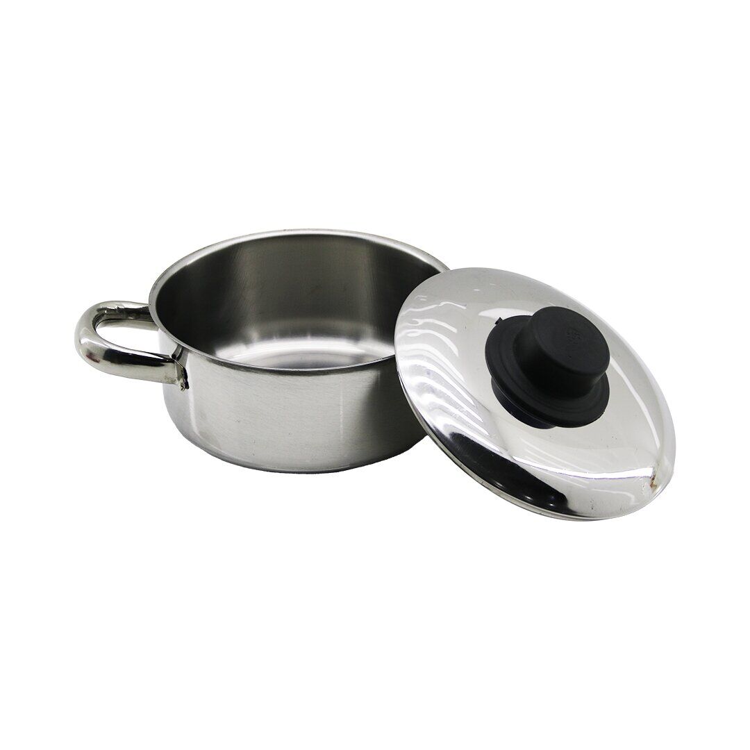 İBİCO K22-011 ( 14CM ) ( METAL KAPAK ) ( MİNİ)  ÇELİK TENCERE*50