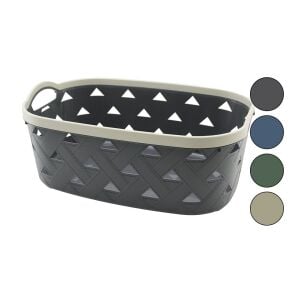 SUNPLAST SD-5006 ( NO-6 ) ( 16.7LT ) ÇOK AMAÇLI SEPET ( DERİ GÖRÜNÜM DESENLİ ) (RENKLİ PLASTİK) (ÇİFT DAHİLİ KULP)*12=K