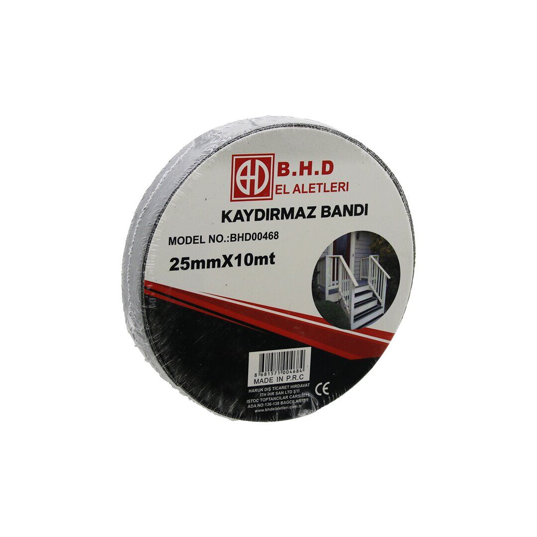 B.H.D BHD-00468 ( 25MM X 10MT ) ( KAYDIRMAZ ) ( SİYAH ) BANT*72