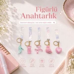 FASHION ACCESSORY K-6073 FİGÜRLÜ ANAHTARLIK ( MİX = DESEN & RENK )*12X60