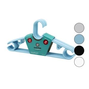 GÜLTEX PLASTİK GLT-010 ( 6 PCS ) LÜKS ELBİSE ASKISI ( RENKLİ PLASTİK )*20=K