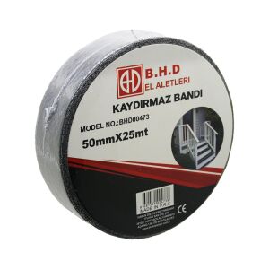 B.H.D BHD-00473 ( 50MM X 25MT ) KAYDIRMAZ ( SİYAH ) BANT ( BANDI )*24
