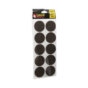 FLAMME-0077 ( 45MM ) ( YUVARLAK ) ( 10PCS ) ( ZEMİN KORUYUCU ) MOBİLYA KEÇESİ ( YAPIŞKANLI MONTAJ )*25X36