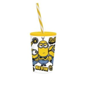 340 CC LISANSLI PIPETLI BARDAK-KEVIN MINIONS-ÇRP *36