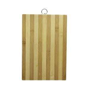 YLMZ-180 K-0773 ( 20X30CM ) ( BEYAZ ÇİZGİLİ ) ( BAMBU ) KESİM PANOSU METAL KULPLU*30