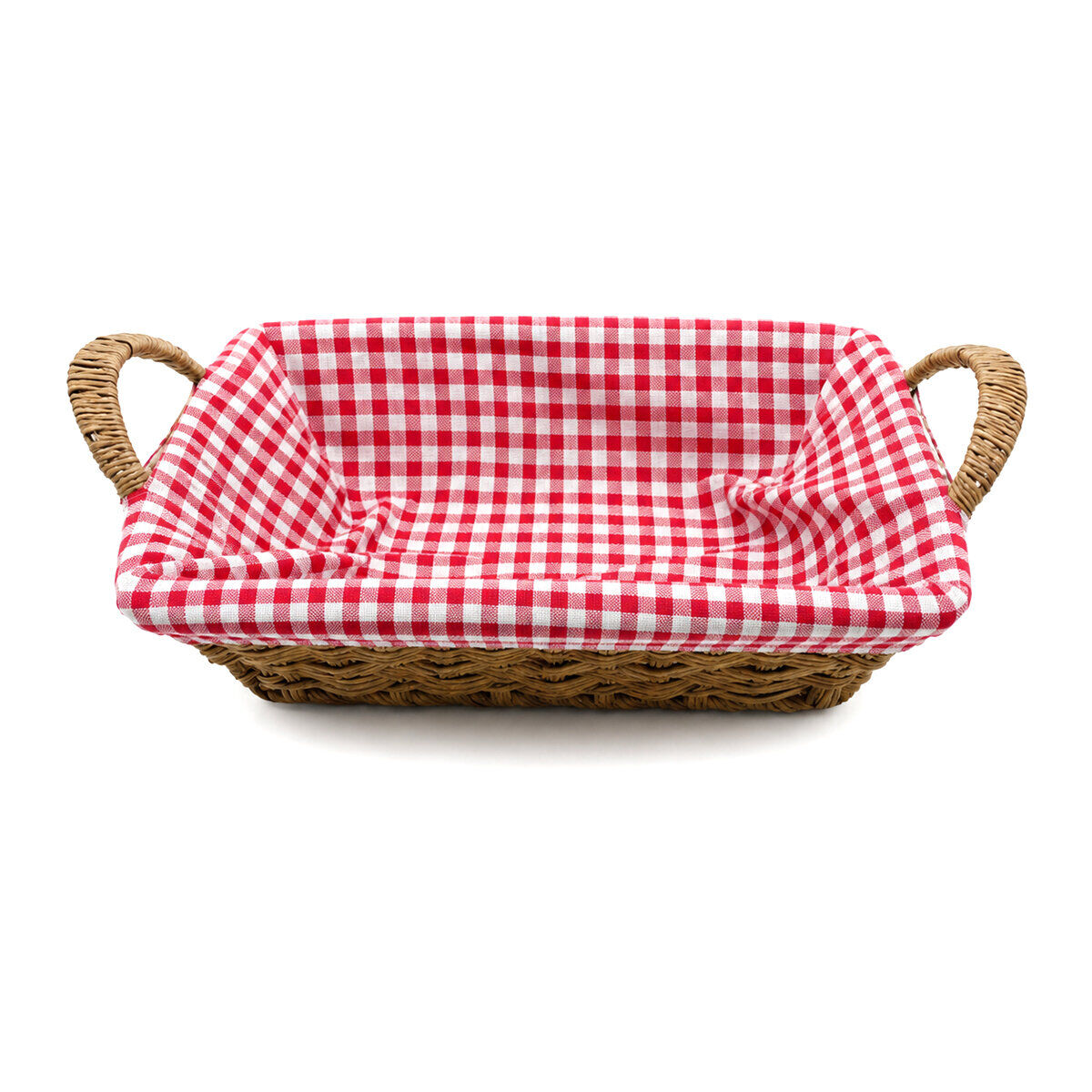 İBİCO İ22-386 ( D.DÖRGEN ) ( RENKLİ BEZLİ ) ( AHŞAP HASIR ) EKMEK & ÇOK AMAÇLI SEPET 26X22CM*36