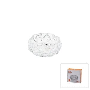 DELİ GLASS TYG-1208-1/L1 ( KÜÇÜK ) ( CAM & DIAMOND KRİSTAL ŞEKİL ) YUVARLAK KÜLLÜK ( ÇAP: 11.2CM & D: 4.4CM )*36