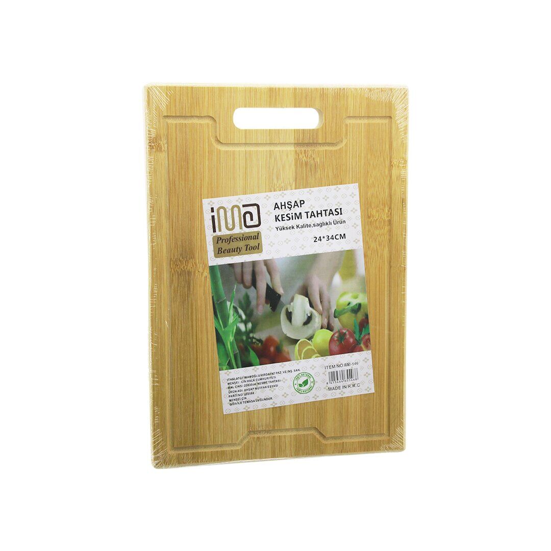 İM@-546 ( 24X34CM ) LUX AHŞAP BAMBU KESİM PANOSU (1.8CM KALINLIK )*30