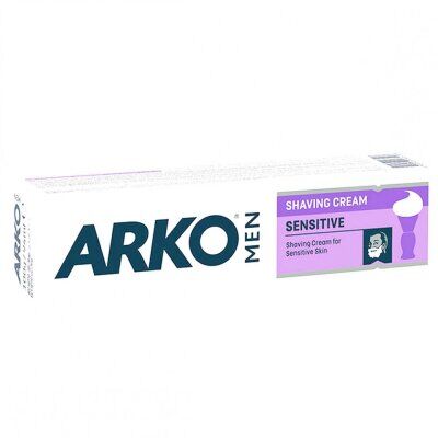 ARKO MEN ( SENSİTİVE ) ( MOR & HASSAS CİLTLER) TRAŞ ( KREMİ ) ( 90GR )*12X6