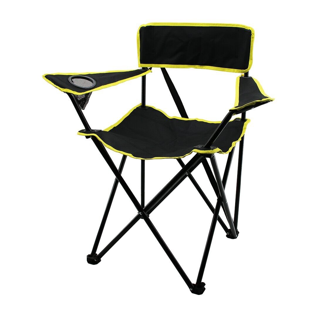 ROMEE ( SİYAH SARI ) ( TELESKOPİK ) ( KATLANIR ) KAMP SANDALYESİ*9