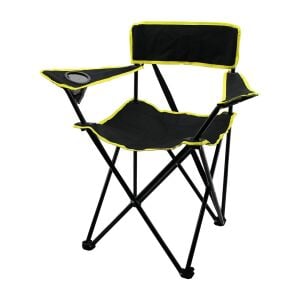 ROMEE ( SİYAH SARI ) ( TELESKOPİK ) ( KATLANIR ) KAMP SANDALYESİ*9