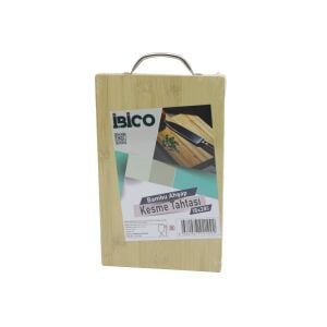 İBİCO İ22-199 ( 18X28 X 1.7CM ) LUX AHŞAP BAMBU KESİM PANOSU & KESME TAHTASI ( METAL KULPLU )*30