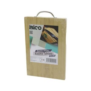 İBİCO İ22-200 ( 20X30 X 1.7CM ) LUX AHŞAP BAMBU KESİM PANOSU & KESME TAHTASI ( METAL KULPLU )*30