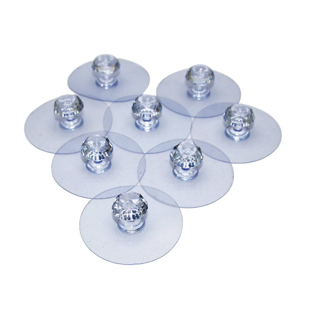 ENFA ENF-776 ( TEK DÜĞME=MİKA KRİSTAL PLASTİK ) ASKI ( ŞEFFAF PVC YAPIŞKANLI MONTAJ )*250X16