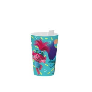 340 CC LISANSLI KENDINDEN PIPETLI PP BARDAK-PEMBE TROLLS *36