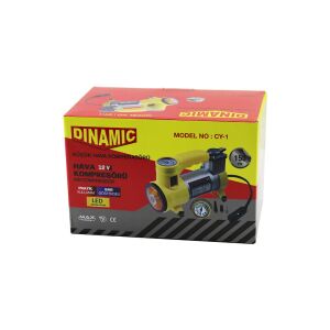 DINAMIC CY-1 (OTO & ARAÇ) HAVA KOMPRESÖRÜ (KAMYON & OTOBÜS) (DC/12V-13.5V & 15Amp & 150PSI) (BAR GÖSTERGE & LED AYDINLATMA)*20
