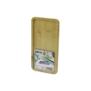 İBİCO İ22-208 ( DİKDÖRTGEN ) AHŞAP BAMBU ( YAĞDANLIK ALTLIK ) ( MİNİ TEPSİ ) ( 12 X 23.4 X 0.8CM )*144