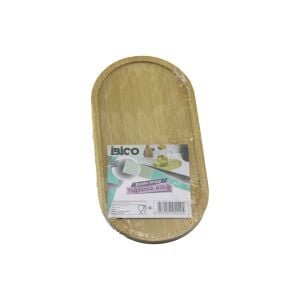 İBİCO İ22-210 ( OVAL ) AHŞAP BAMBU ( YAĞDANLIK ALTLIK ) ( MİNİ TEPSİ ) ( 12 X 23.3 X 0.8CM )*144