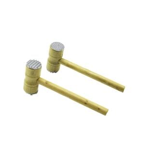 İBİCO İ22-211 ( METAL ÇİFT BAŞLI ) AHŞAP SAPLI ( TOKMAK & ET DÖVECEK ) ( TOKMAK= 4.3 X 10CM ) ( SAPLI=25.5CM )*144