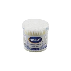 HOLLY ( ORTA BOY ) KULAK ÇÖPÜ ( PAMUKLU ÇUBUK ) ( YUVARLAK KUTU )*6X24