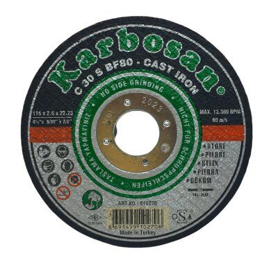 KARBOSAN 10270 SC MERMER KESİCİ DİSK ( SPRAL TAŞI ) 115MMX2.5X22*150