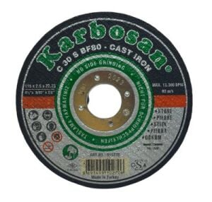 KARBOSAN 10270 SC MERMER KESİCİ DİSK ( SPRAL TAŞI ) 115MMX2.5X22*150