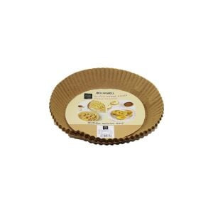 BELLHOWELL DMR-4154 ( 50PCS & TABAK MODELİ ) ( YUVARLAK TABAN:16CM X KENAR: 4.5CM ) AİR FRYER PİŞİRME KALIP (KAĞIT)*200